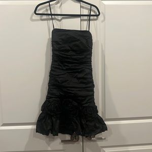 Strapless little black dress size 6 runs small worn once